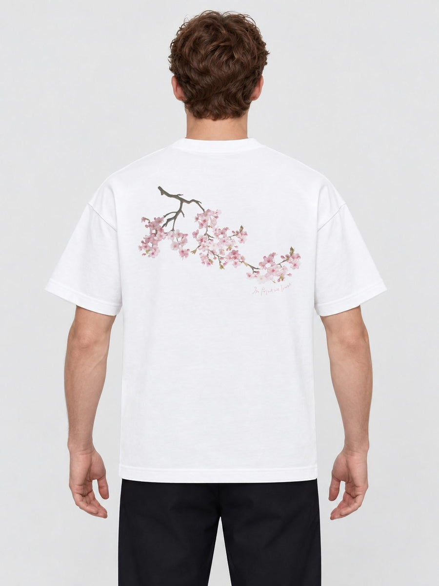 cherry blossom heavyweight tee - In Print We Trust