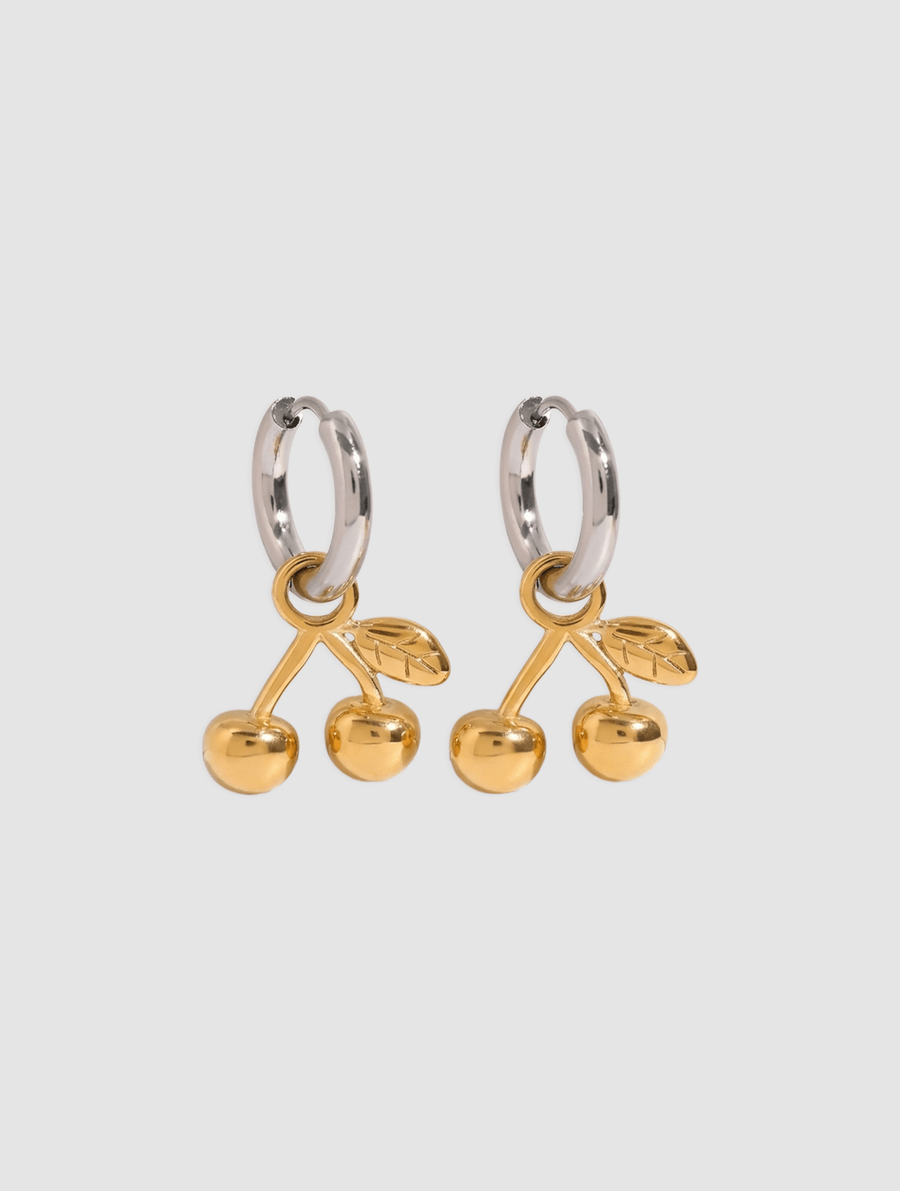 cherry charm earrings - In Print We Trust