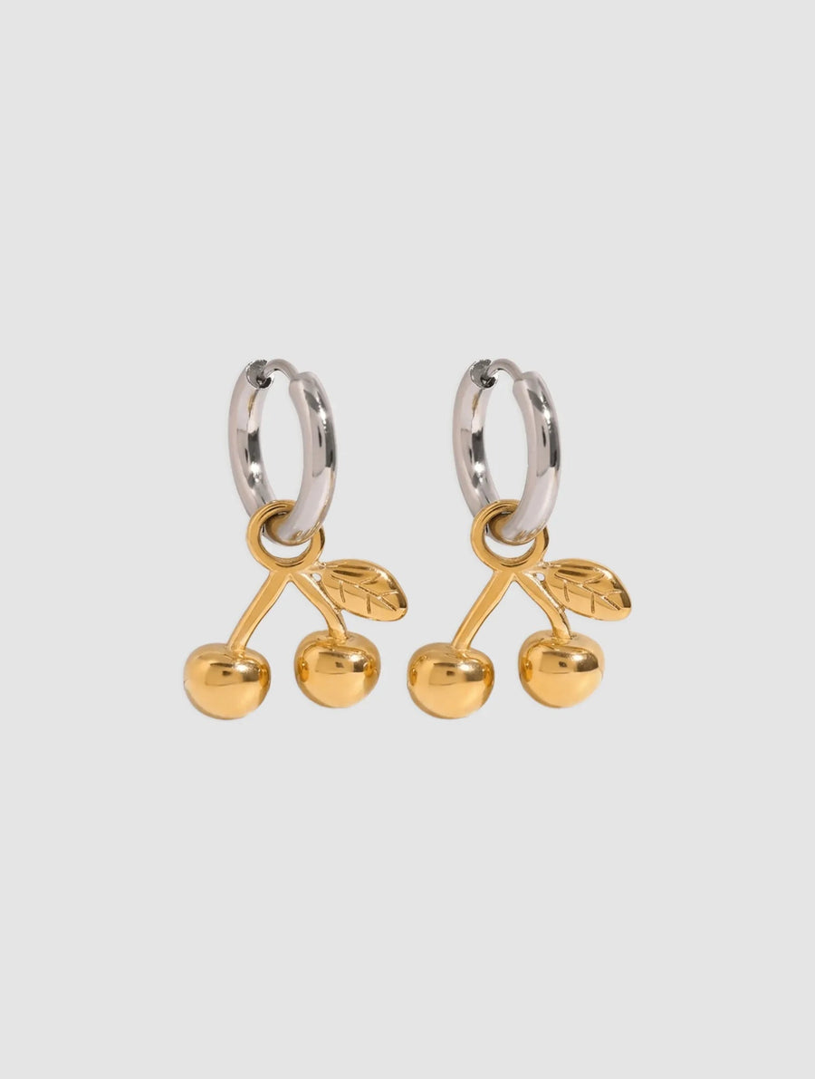 cherry charm earrings - In Print We Trust