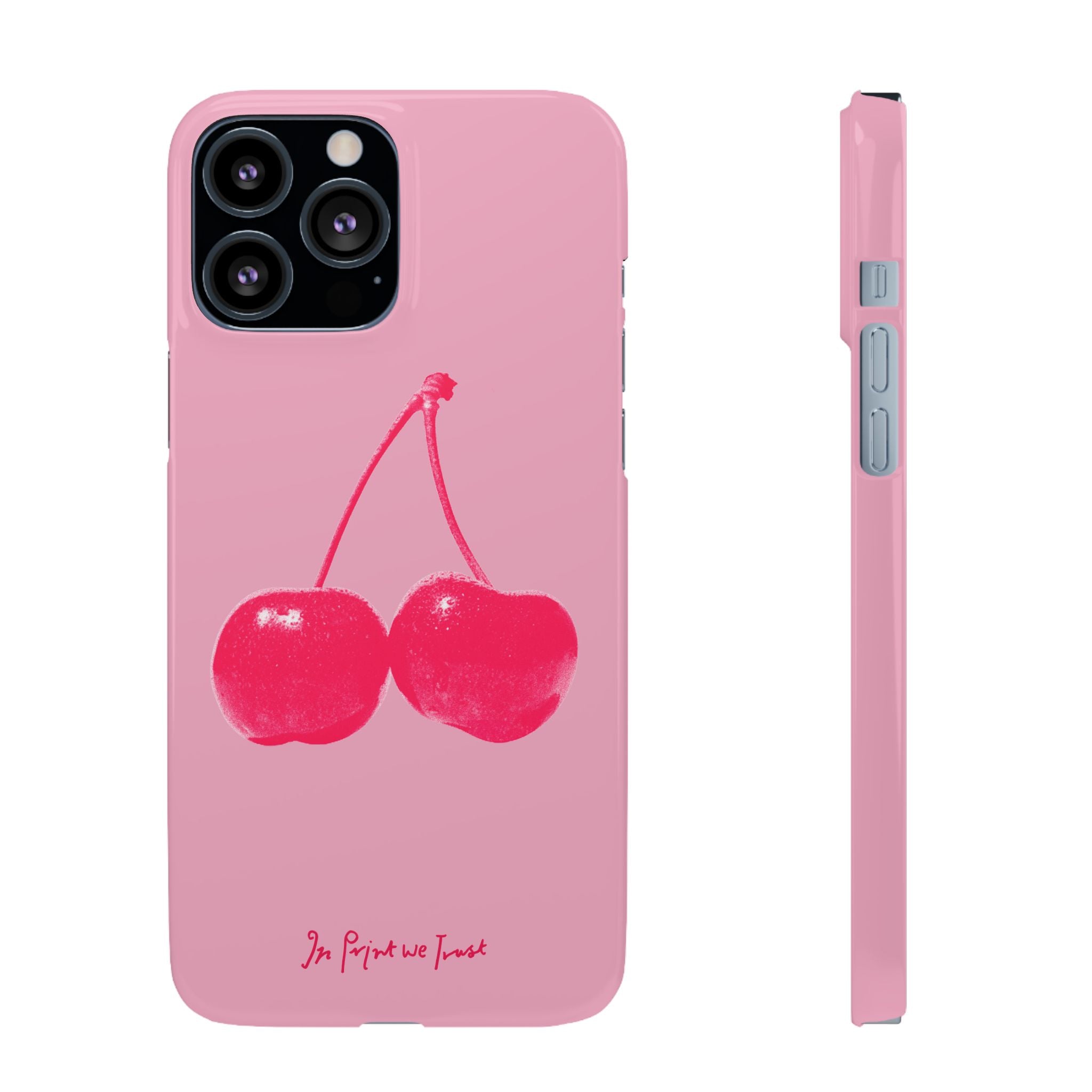 cherry iPhone case - In Print We Trust