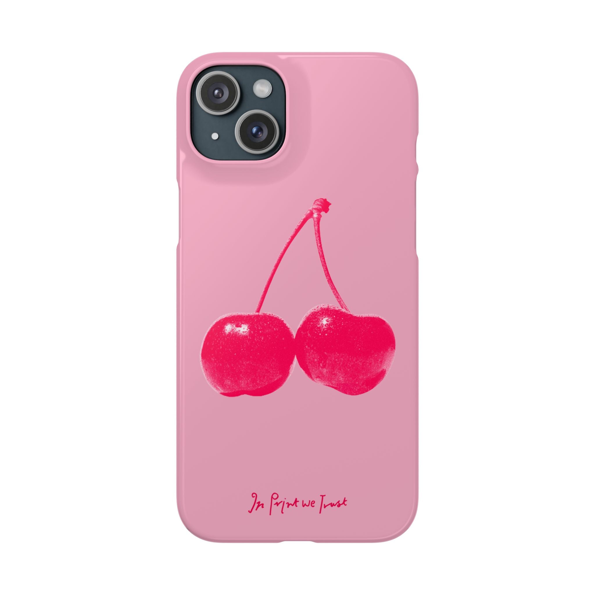 cherry iPhone case - In Print We Trust