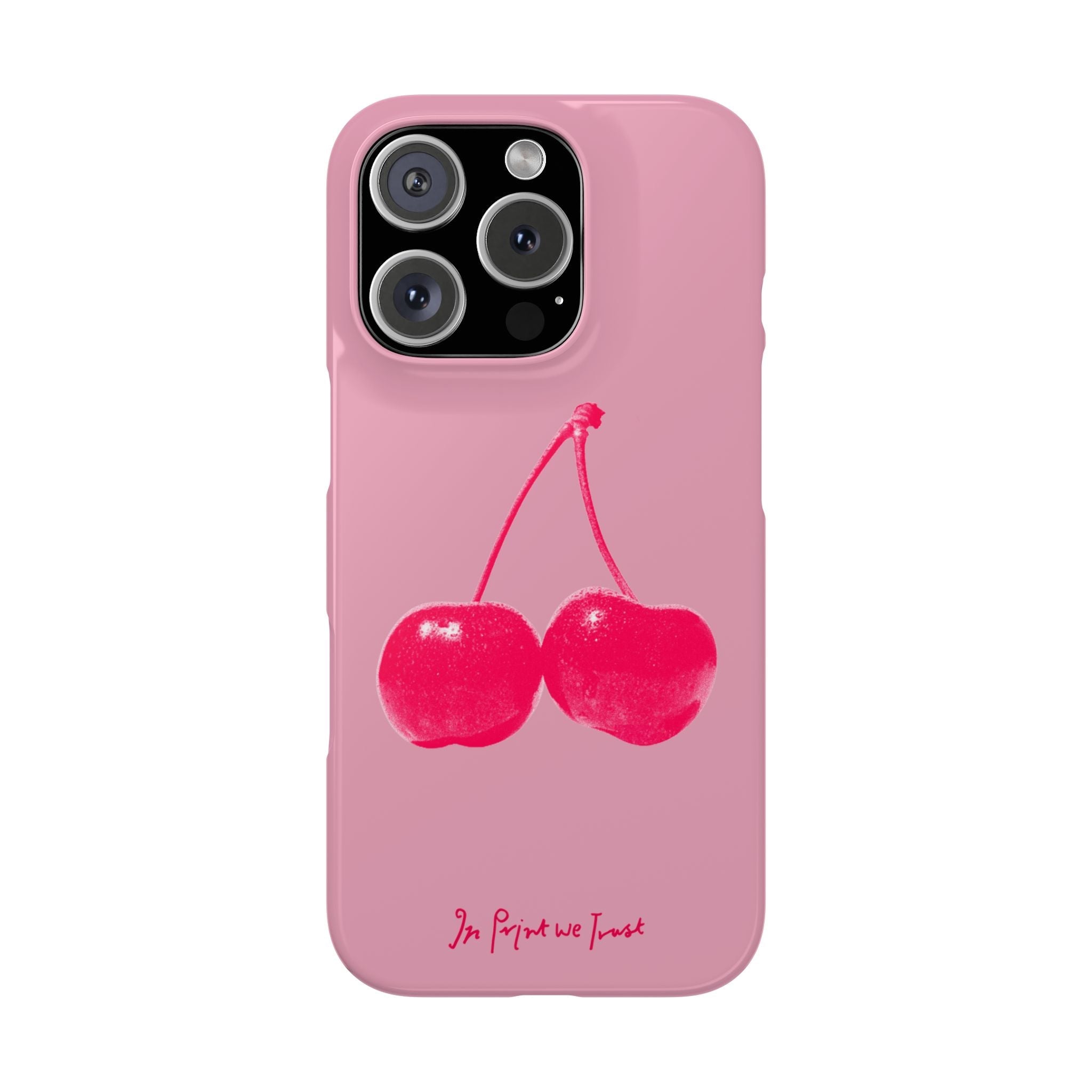 cherry iPhone case - In Print We Trust