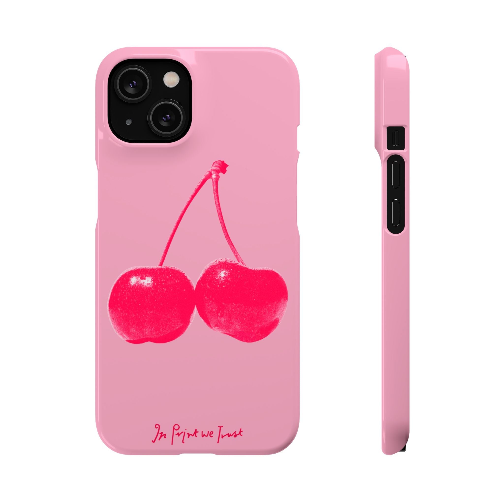 cherry iPhone case - In Print We Trust