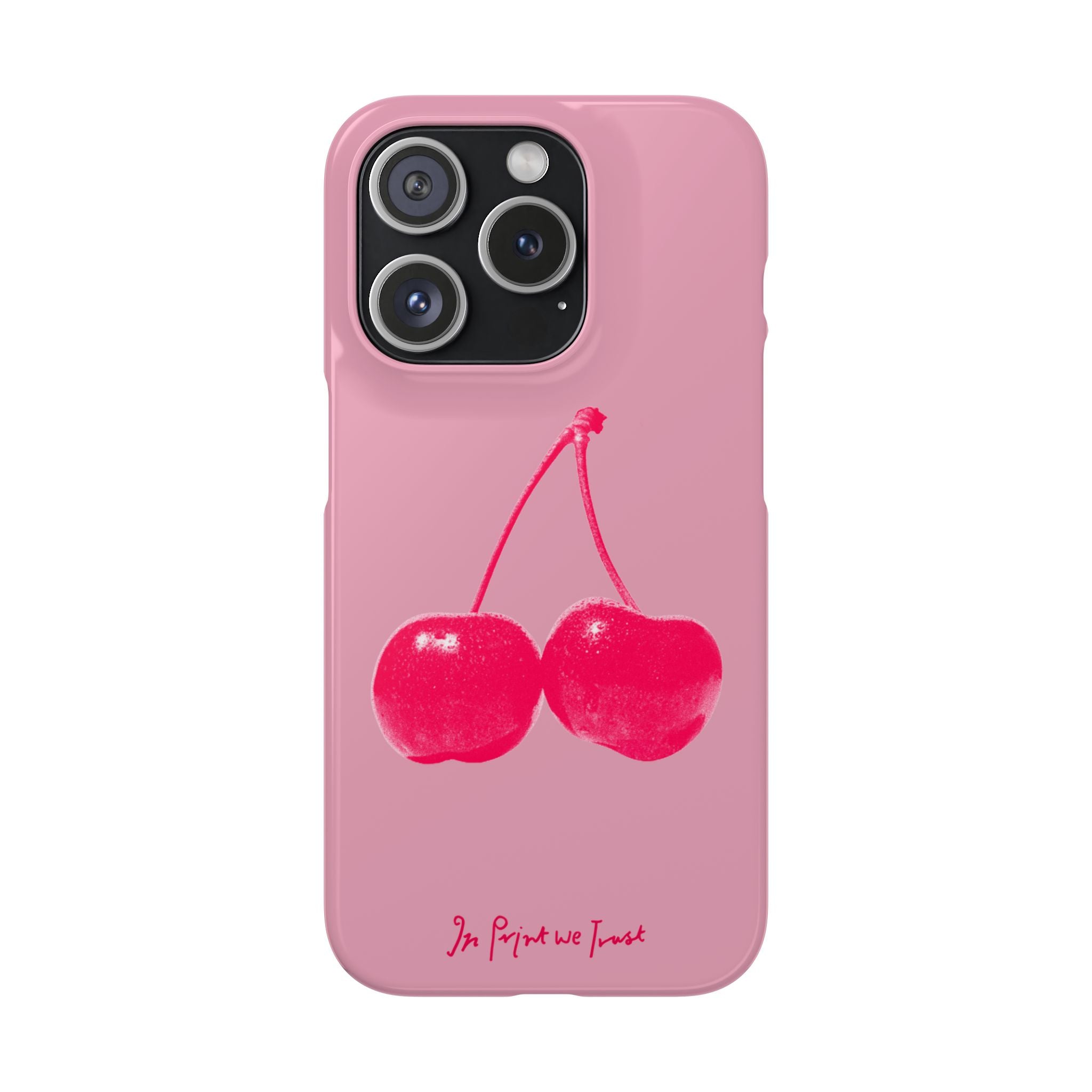 cherry iPhone case - In Print We Trust