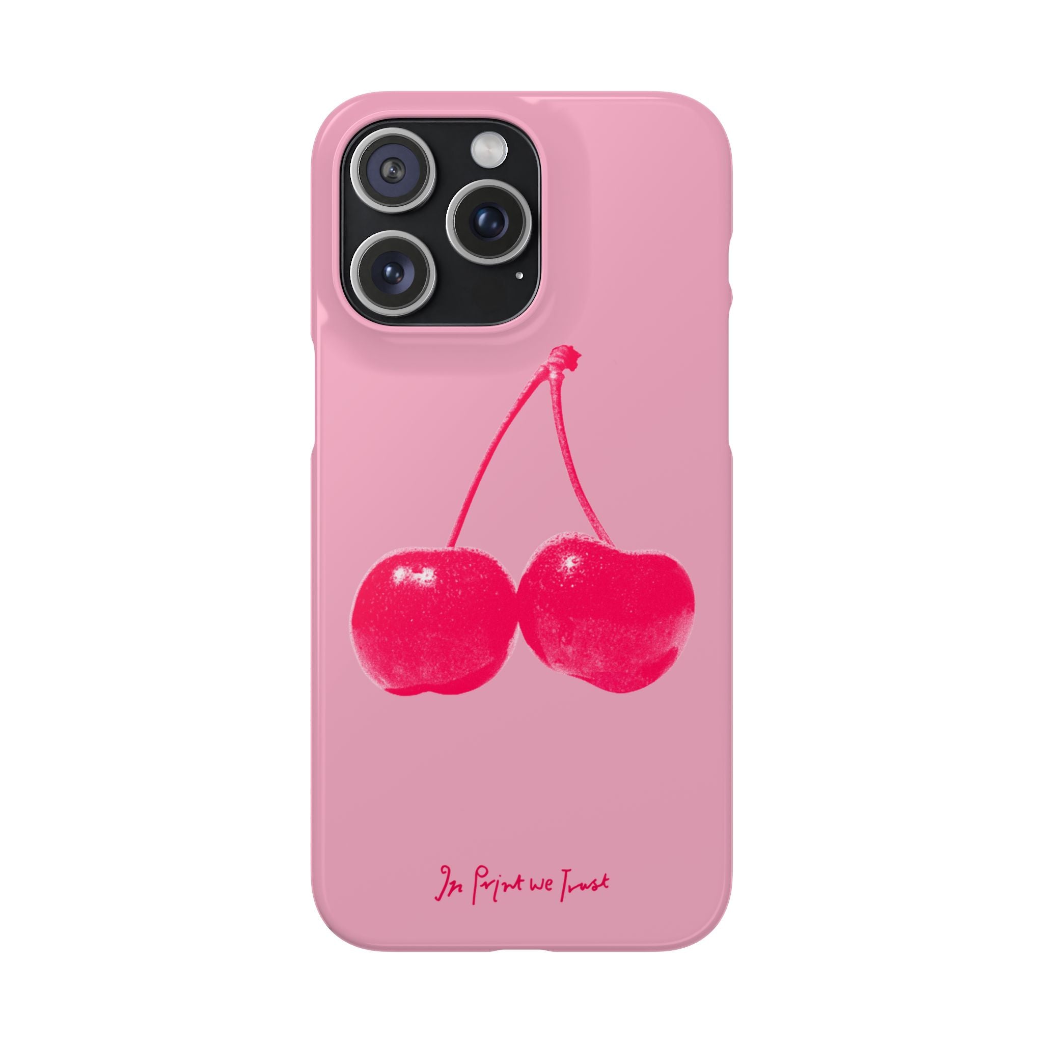 cherry iPhone case - In Print We Trust