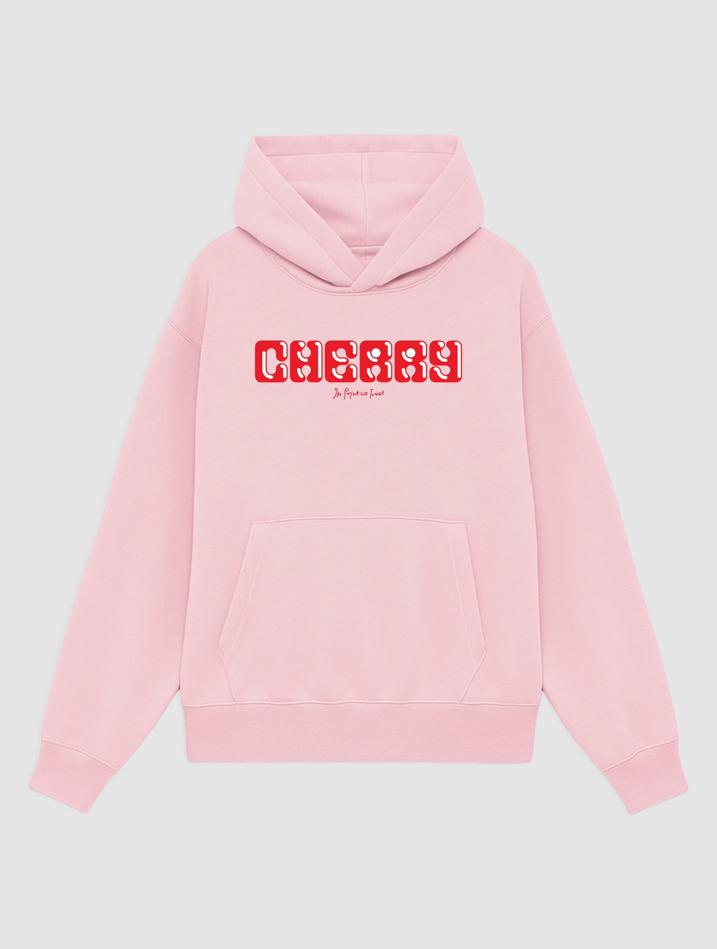 cherry pink hoodie - In Print We Trust
