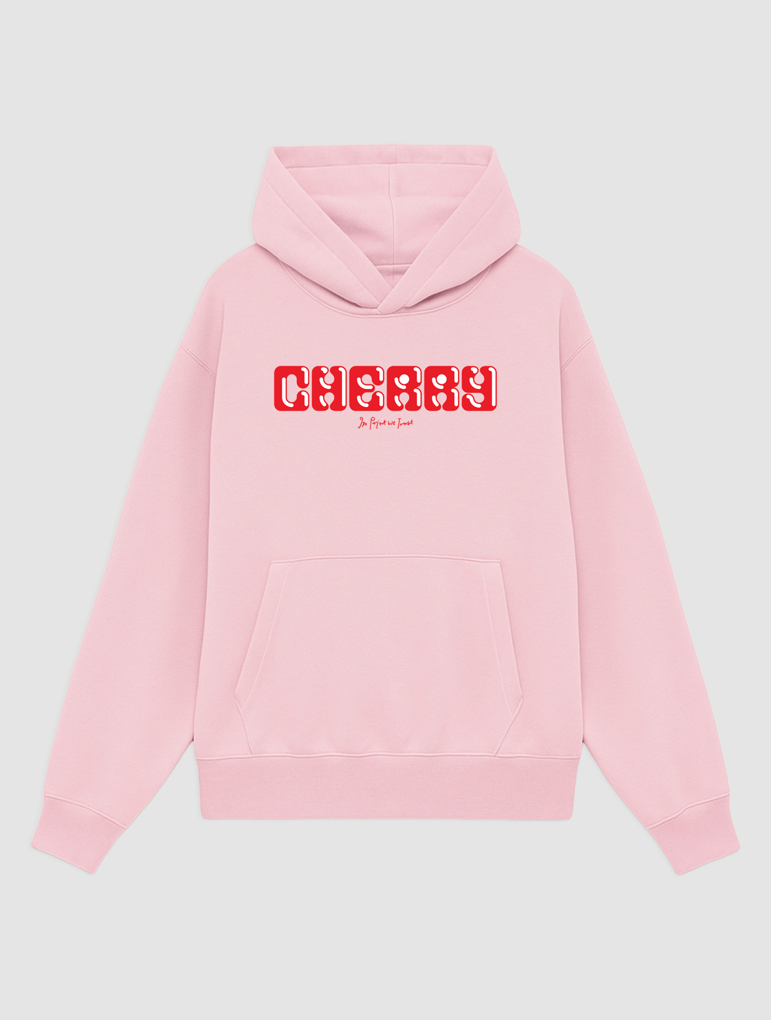cherry pink hoodie - In Print We Trust