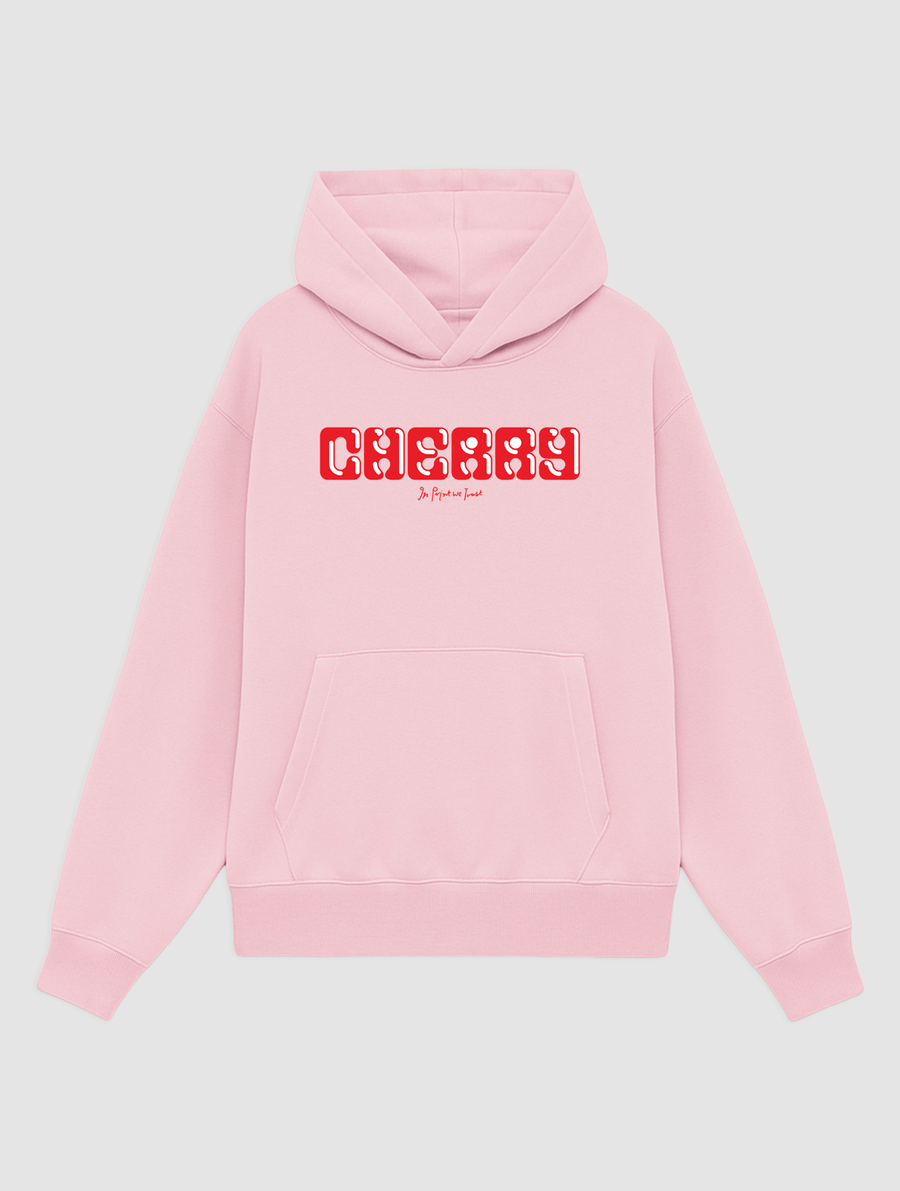 cherry pink hoodie - In Print We Trust