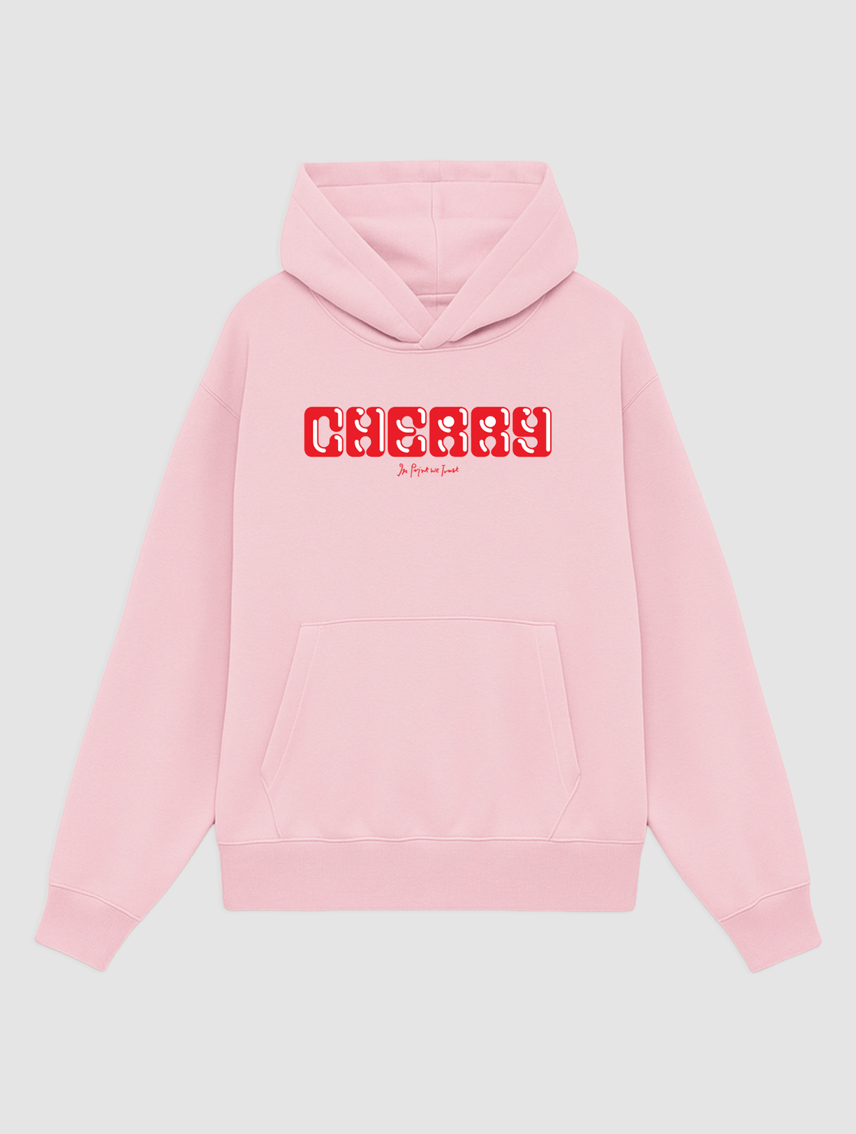 cherry pink hoodie - In Print We Trust