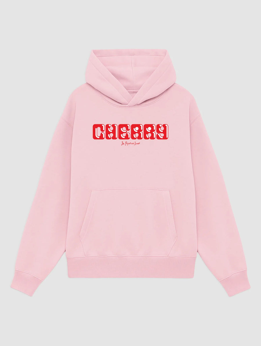 cherry pink hoodie - In Print We Trust