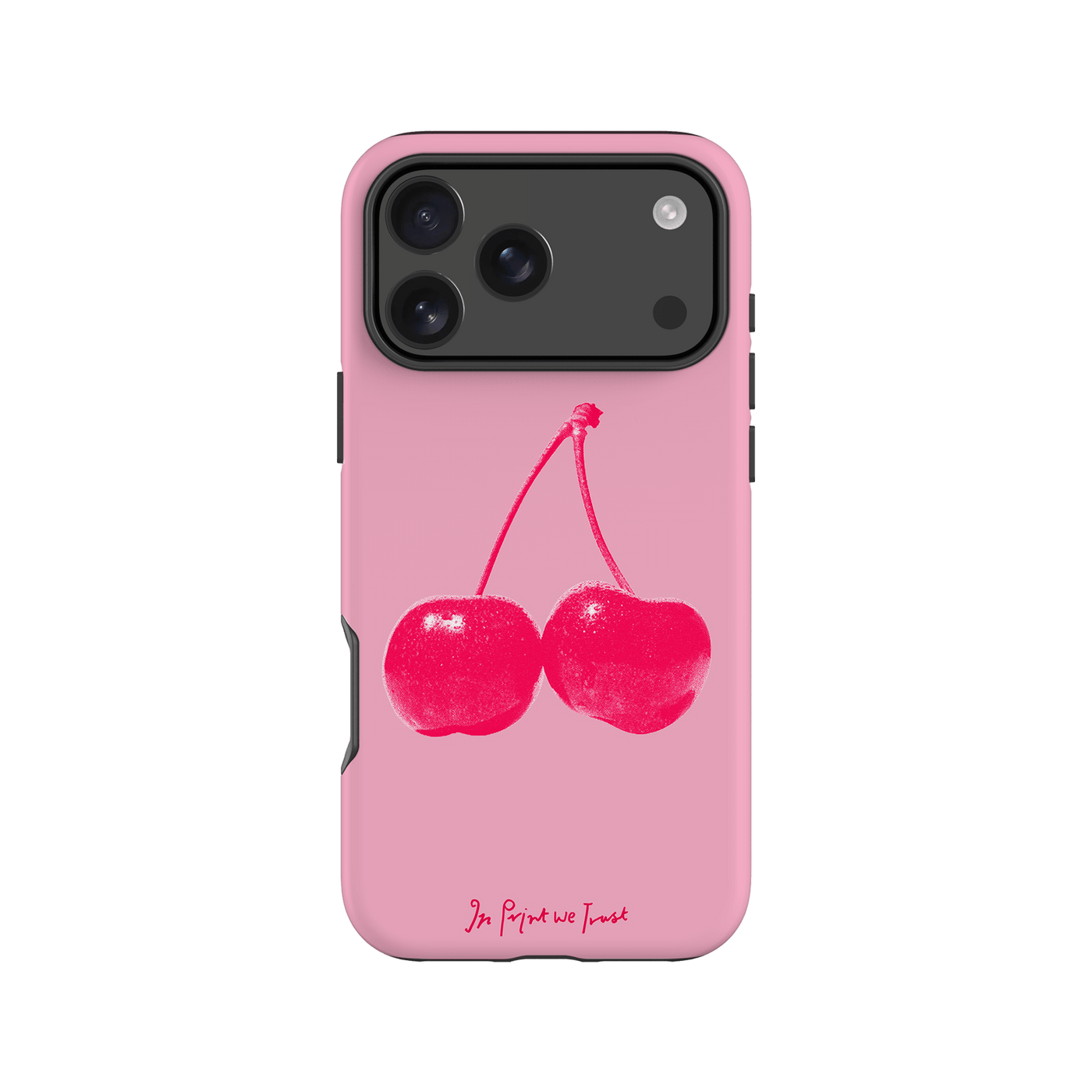 cherry tough iPhone case - In Print We Trust