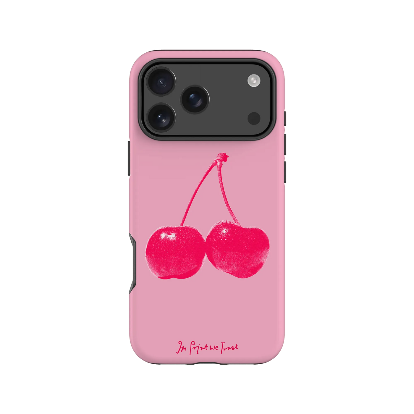 cherry tough iPhone case - In Print We Trust