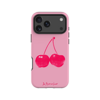 cherry tough iPhone case - In Print We Trust