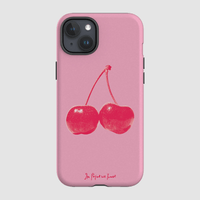 cherry tough iPhone case - In Print We Trust