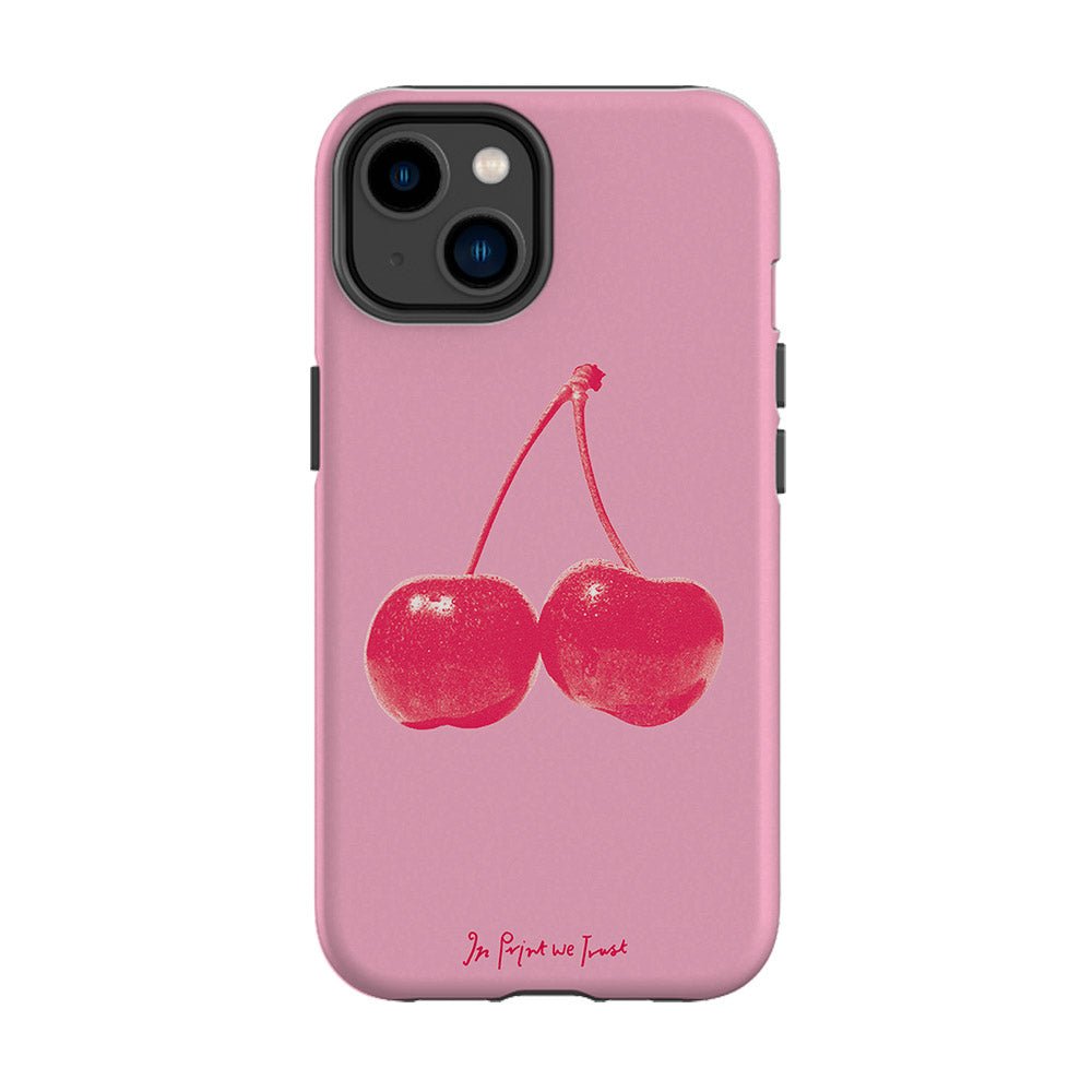 cherry tough iPhone case - In Print We Trust