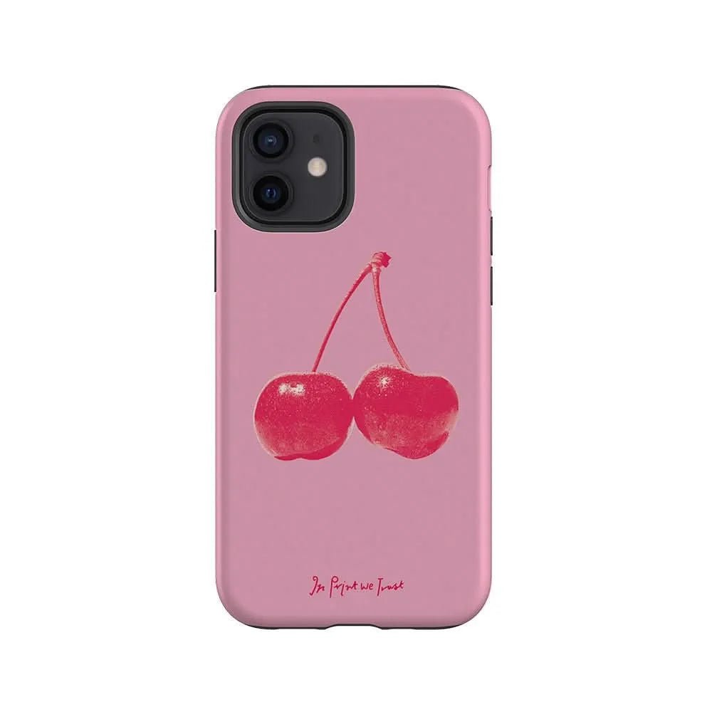 cherry tough iPhone case - In Print We Trust