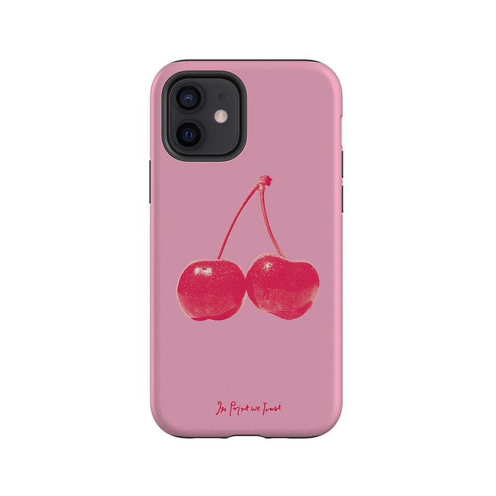 cherry tough iPhone case - In Print We Trust