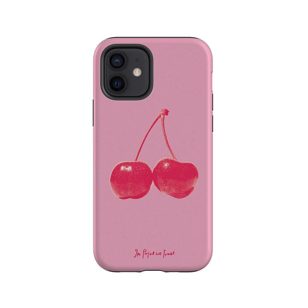 cherry tough iPhone case - In Print We Trust