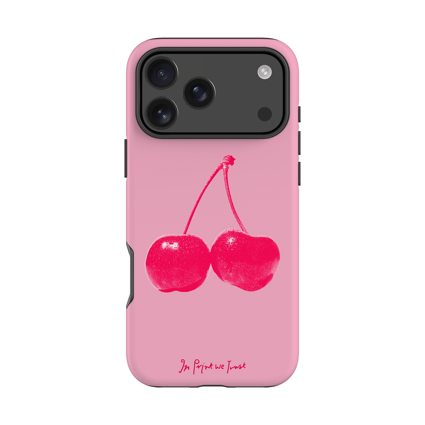 cherry tough iPhone case - In Print We Trust