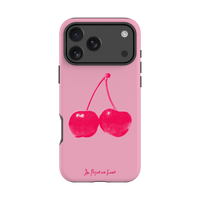 cherry tough iPhone case - In Print We Trust