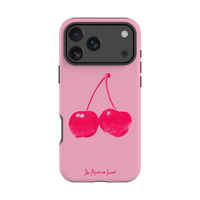 cherry tough iPhone case - In Print We Trust