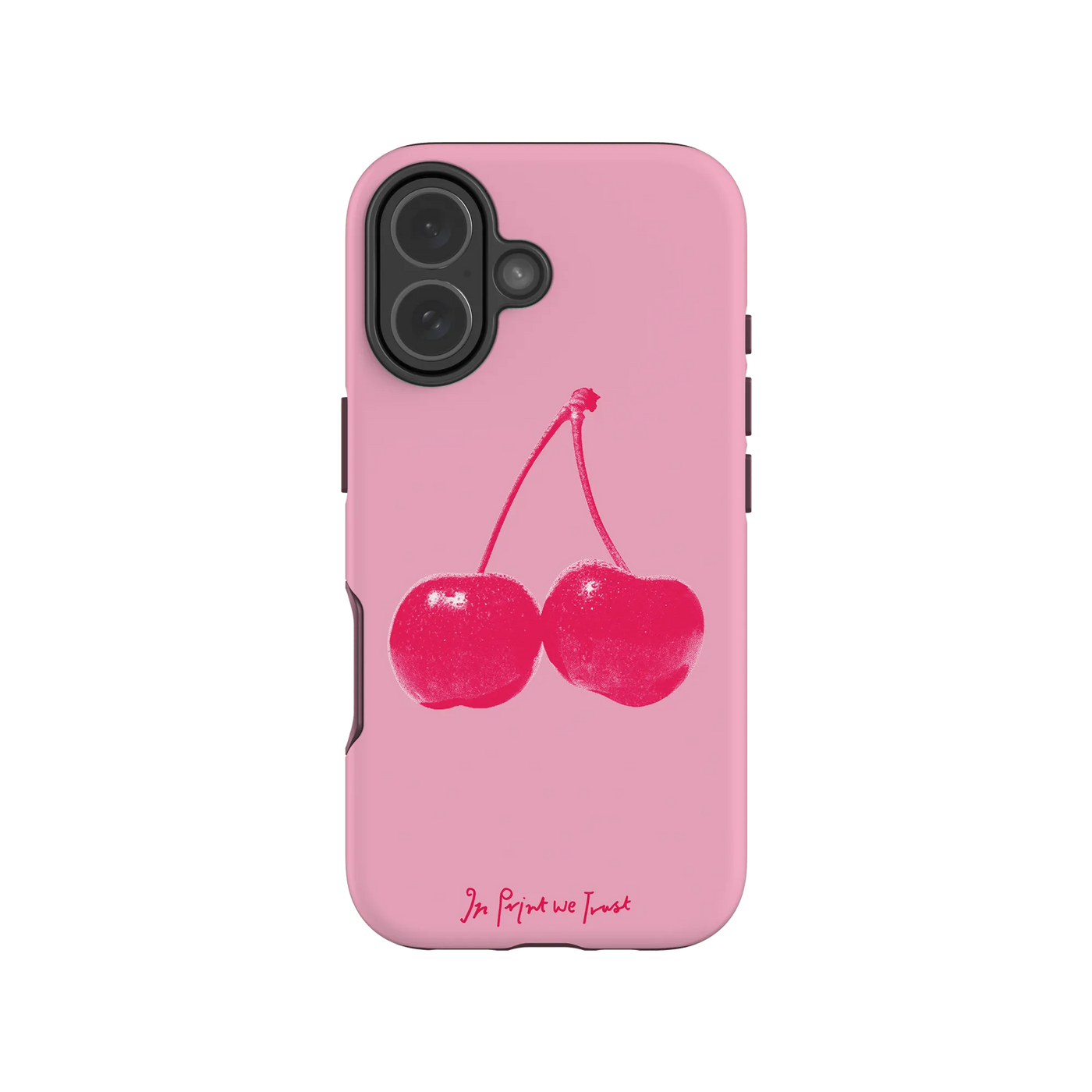 cherry tough iPhone case - In Print We Trust