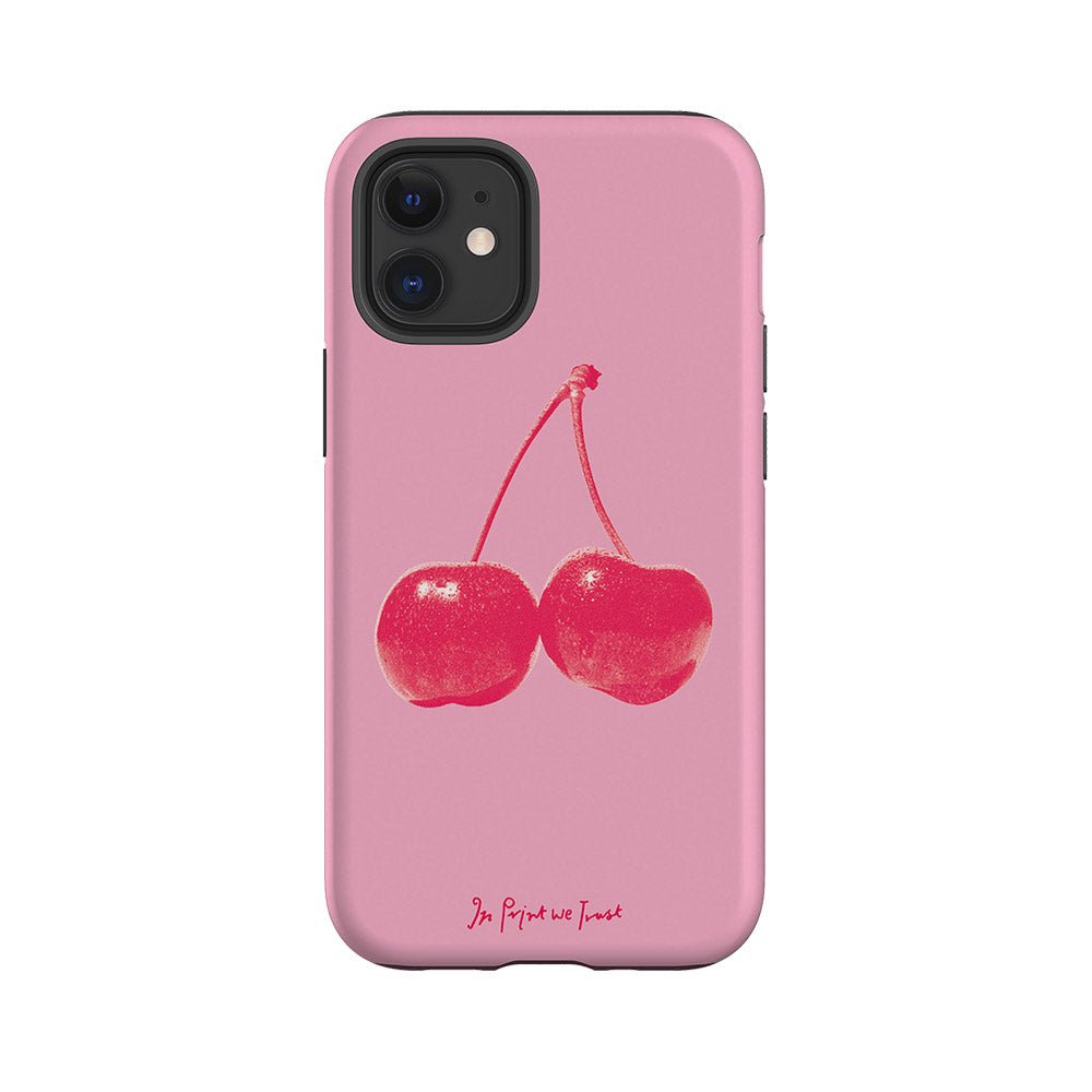 cherry tough iPhone case - In Print We Trust