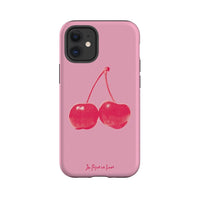cherry tough iPhone case - In Print We Trust