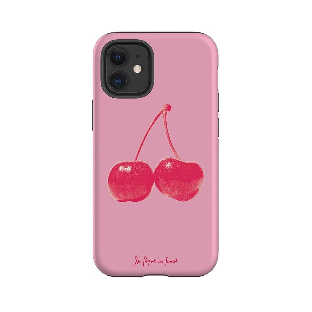 cherry tough iPhone case - In Print We Trust