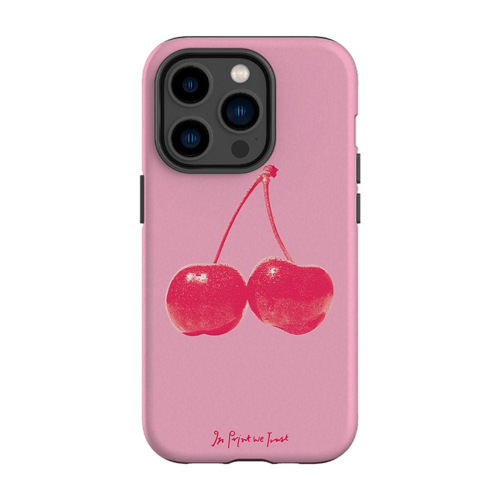 cherry tough iPhone case - In Print We Trust