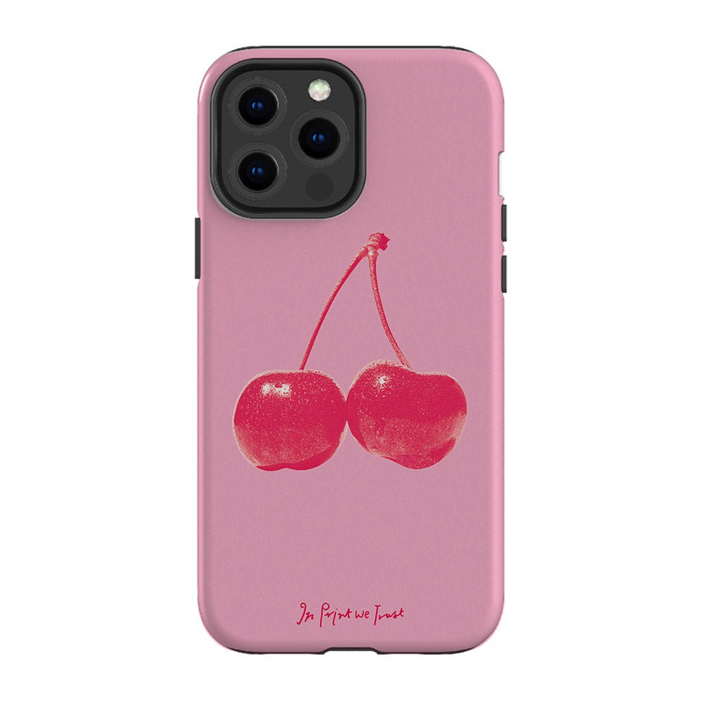 cherry tough iPhone case - In Print We Trust