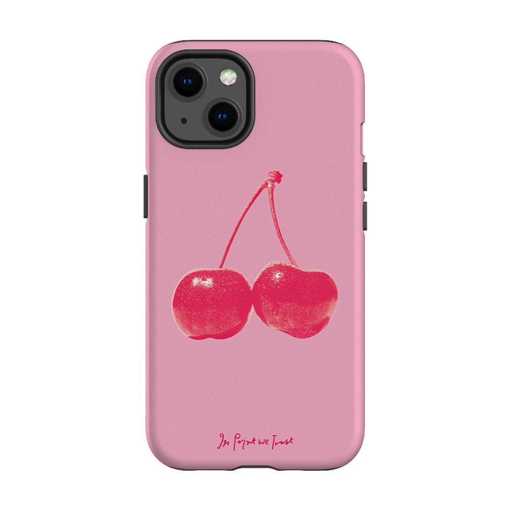 cherry tough iPhone case - In Print We Trust