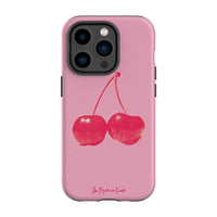 cherry tough iPhone case - In Print We Trust