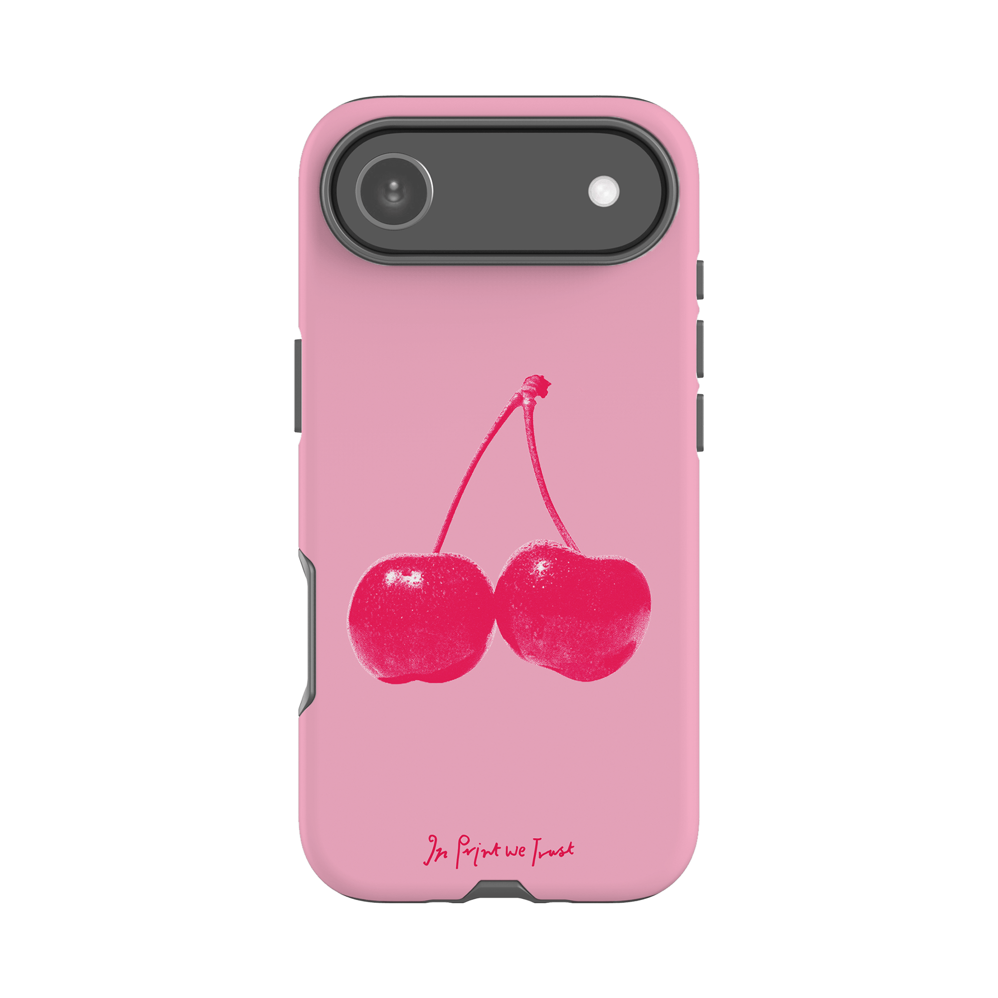 cherry tough iPhone case - In Print We Trust