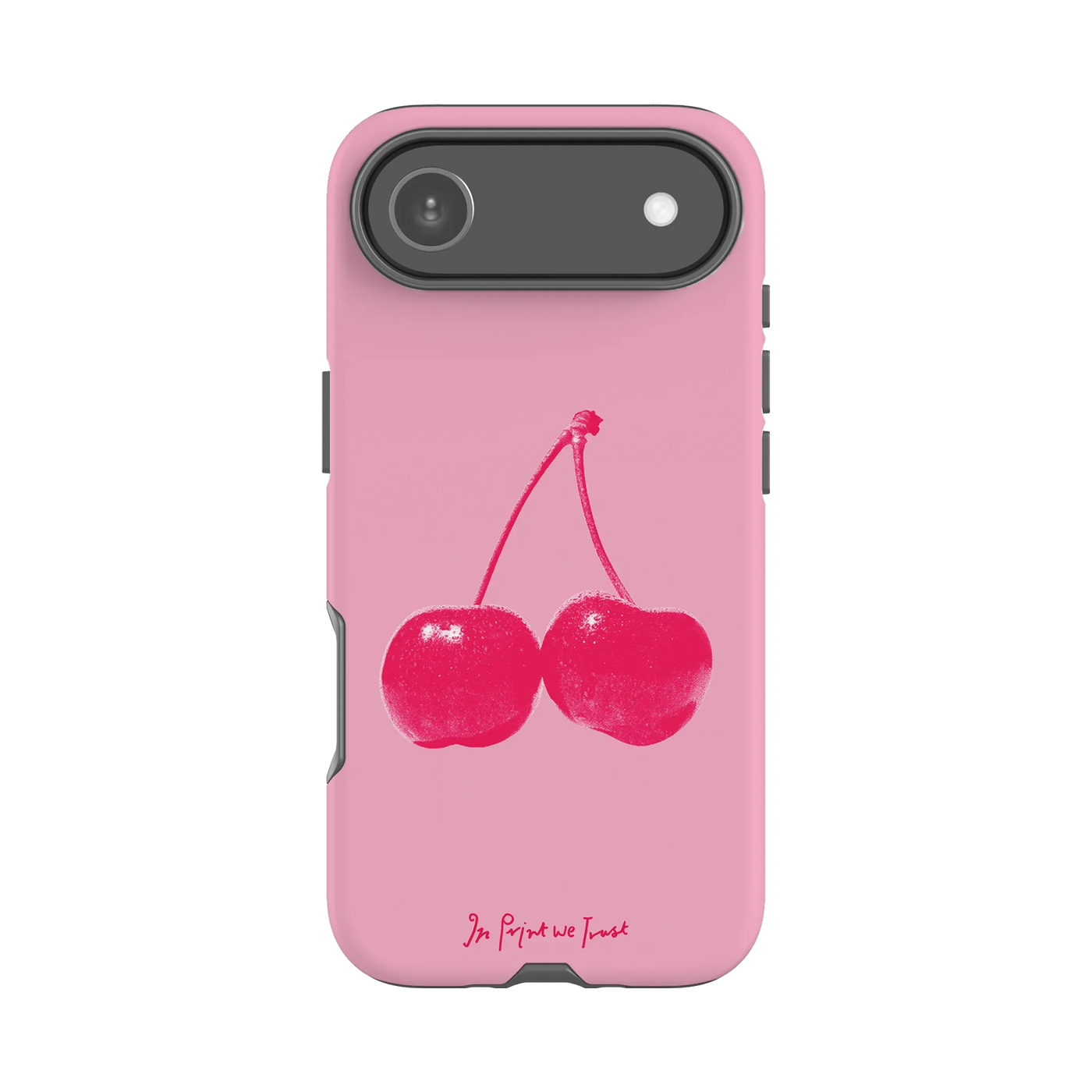 cherry tough iPhone case - In Print We Trust