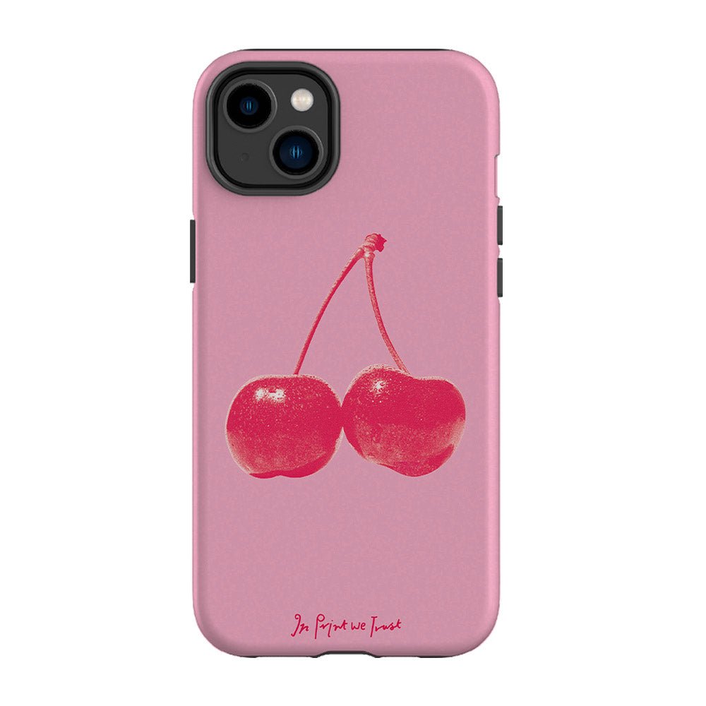 cherry tough iPhone case - In Print We Trust