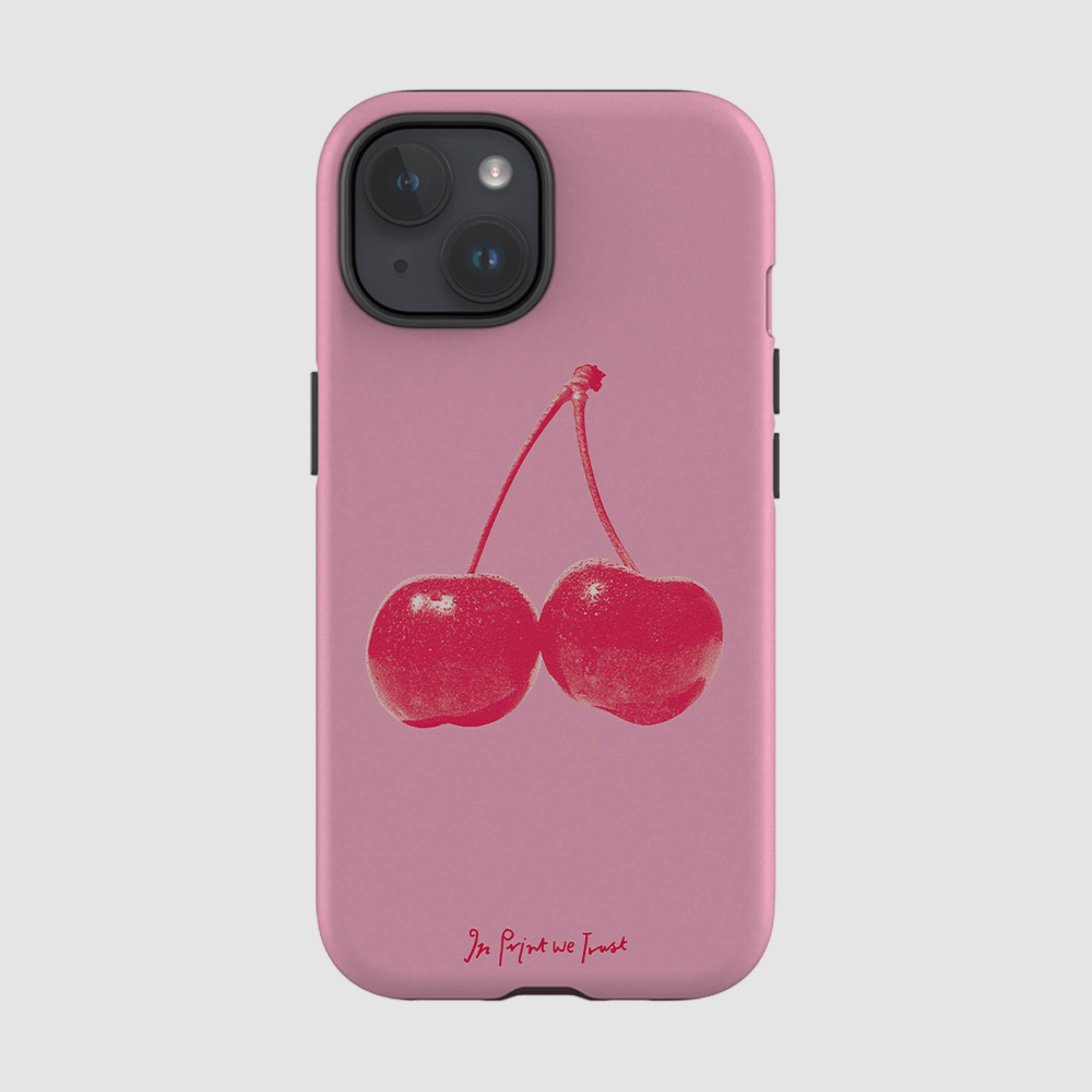 cherry tough iPhone case - In Print We Trust