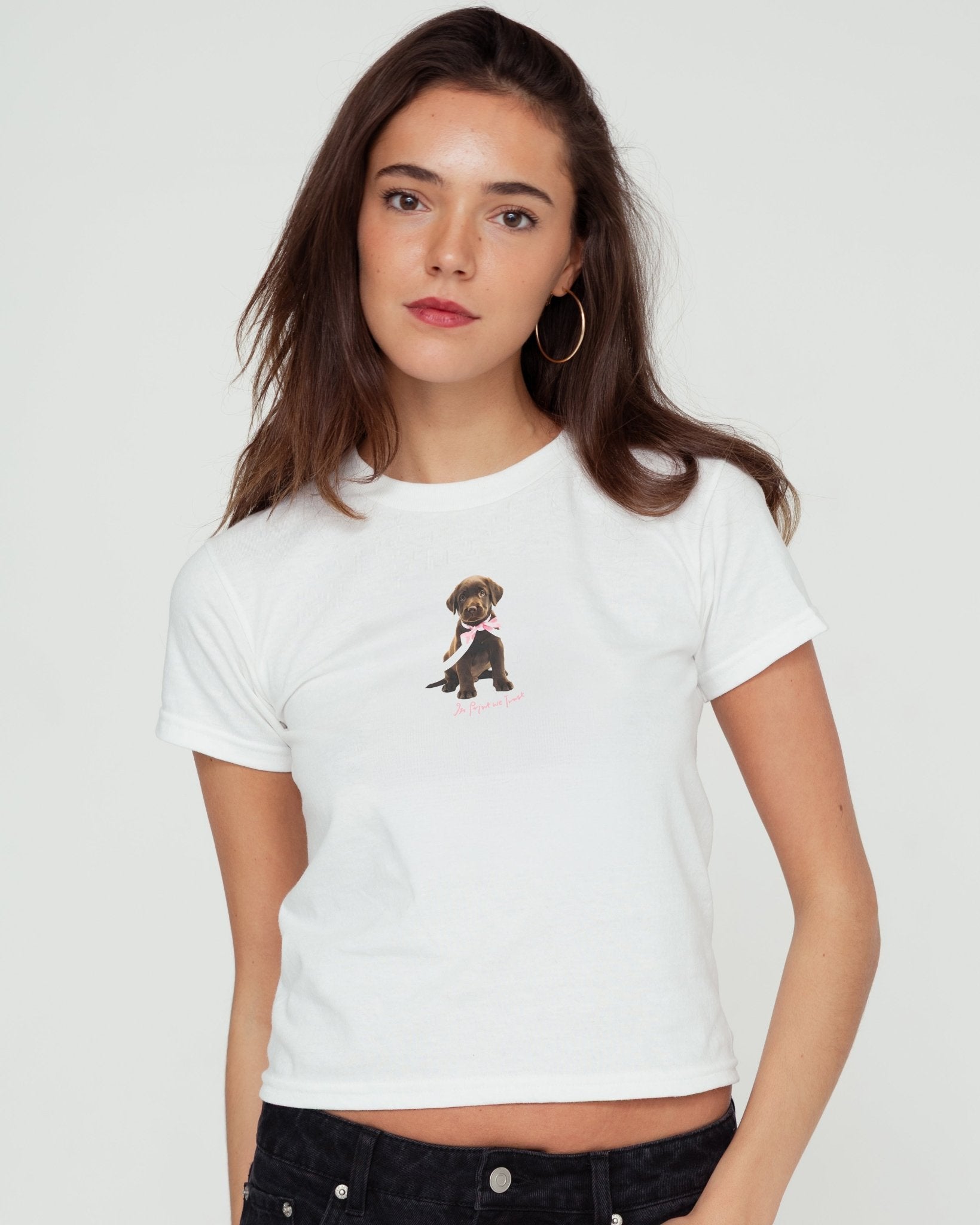 chocolate baby tee - In Print We Trust