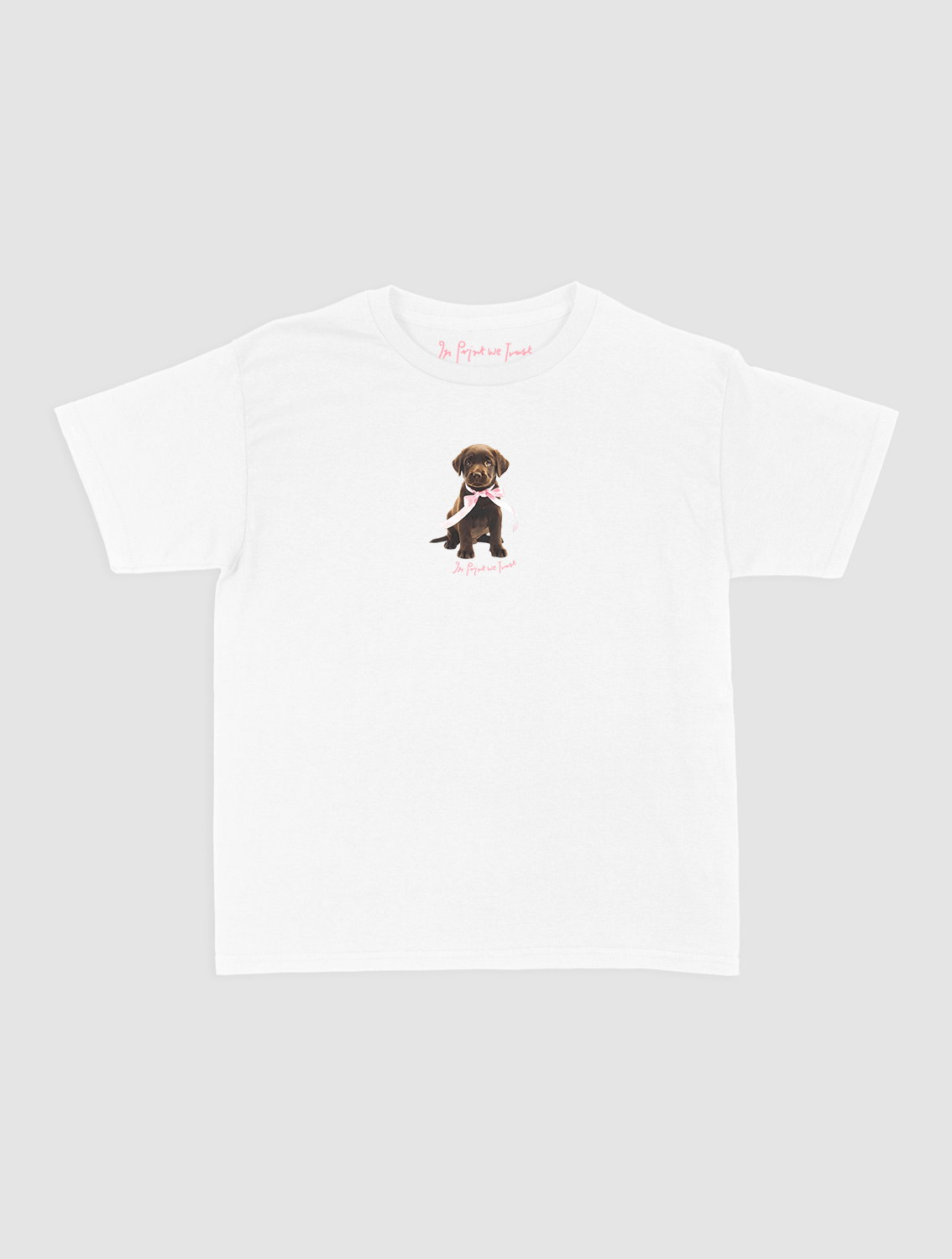 chocolate baby tee - In Print We Trust