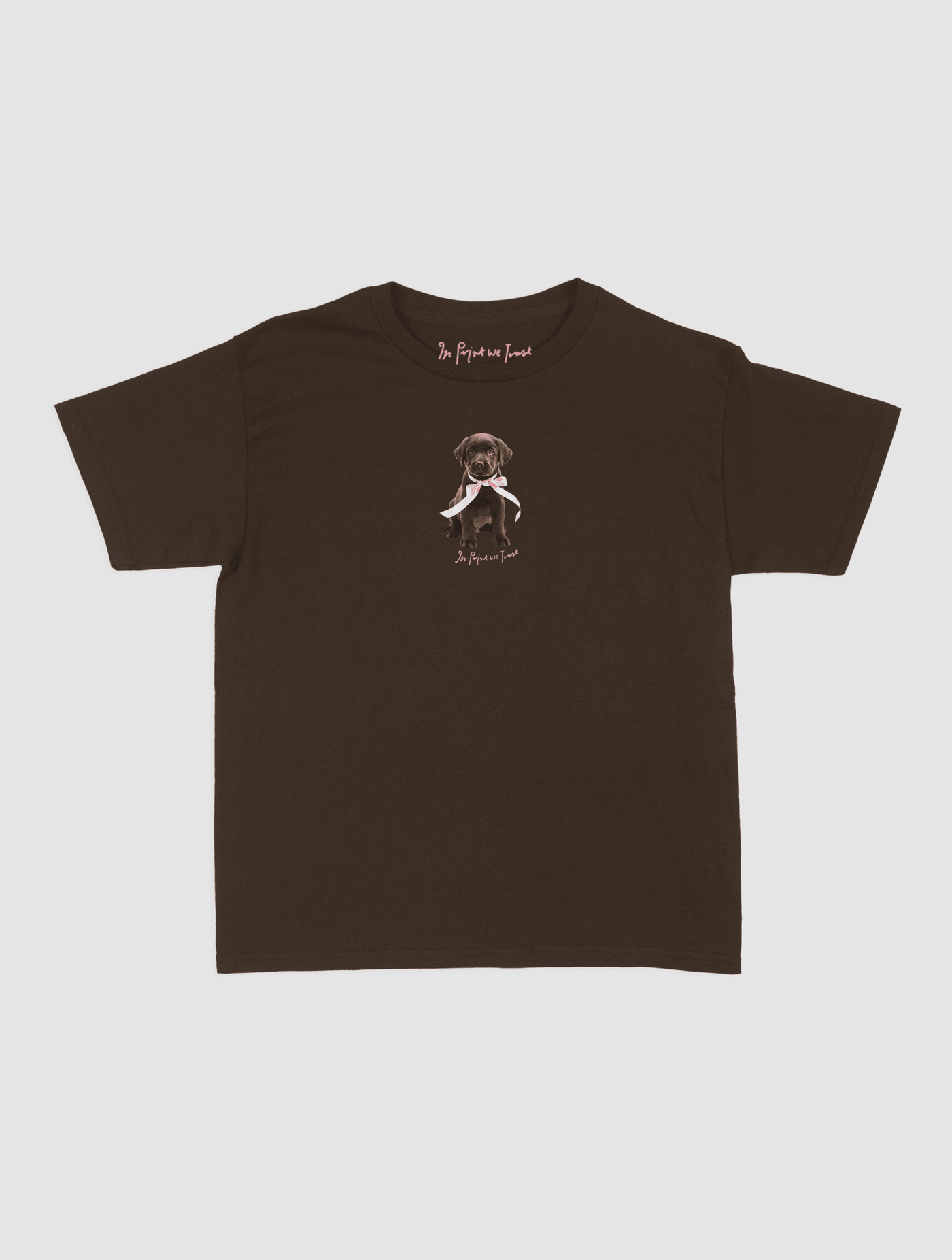 chocolate baby tee - In Print We Trust