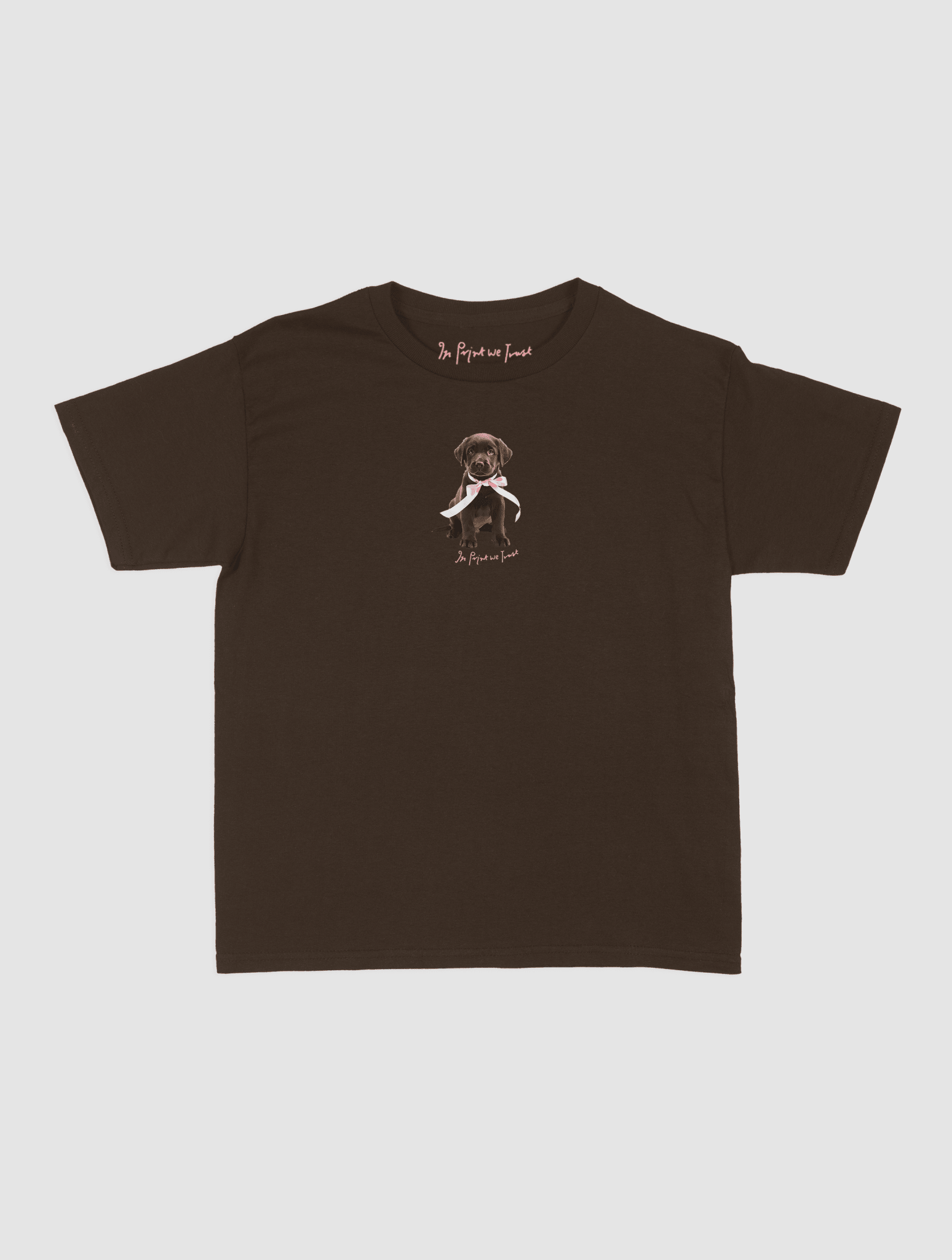 chocolate baby tee - In Print We Trust