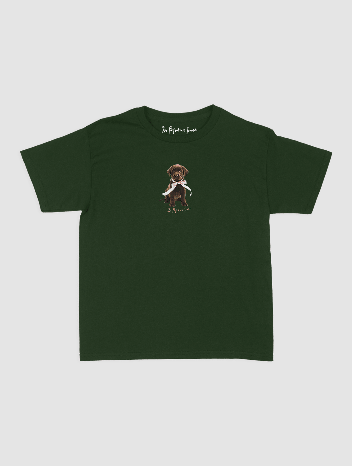 chocolate baby tee - In Print We Trust