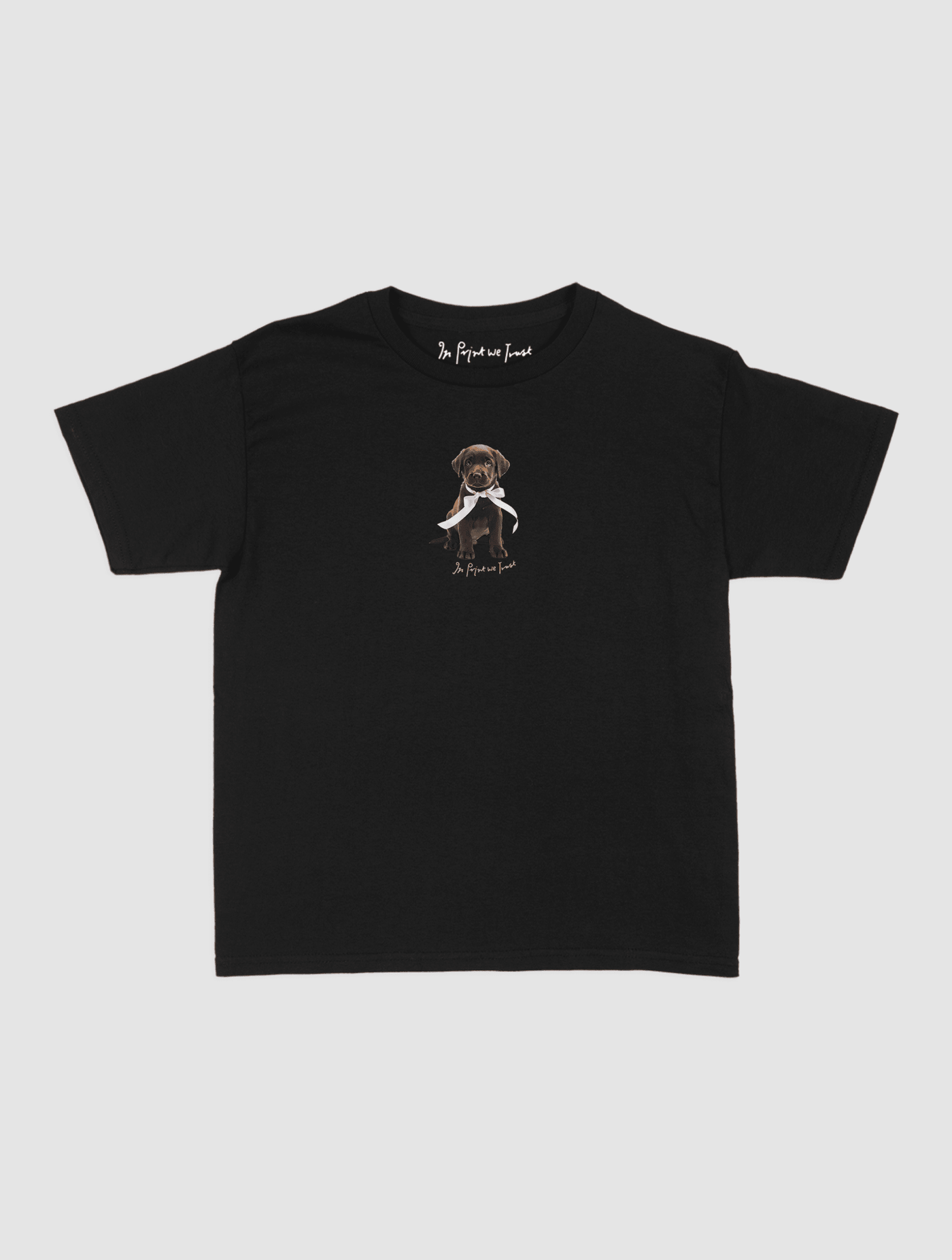 chocolate baby tee - In Print We Trust