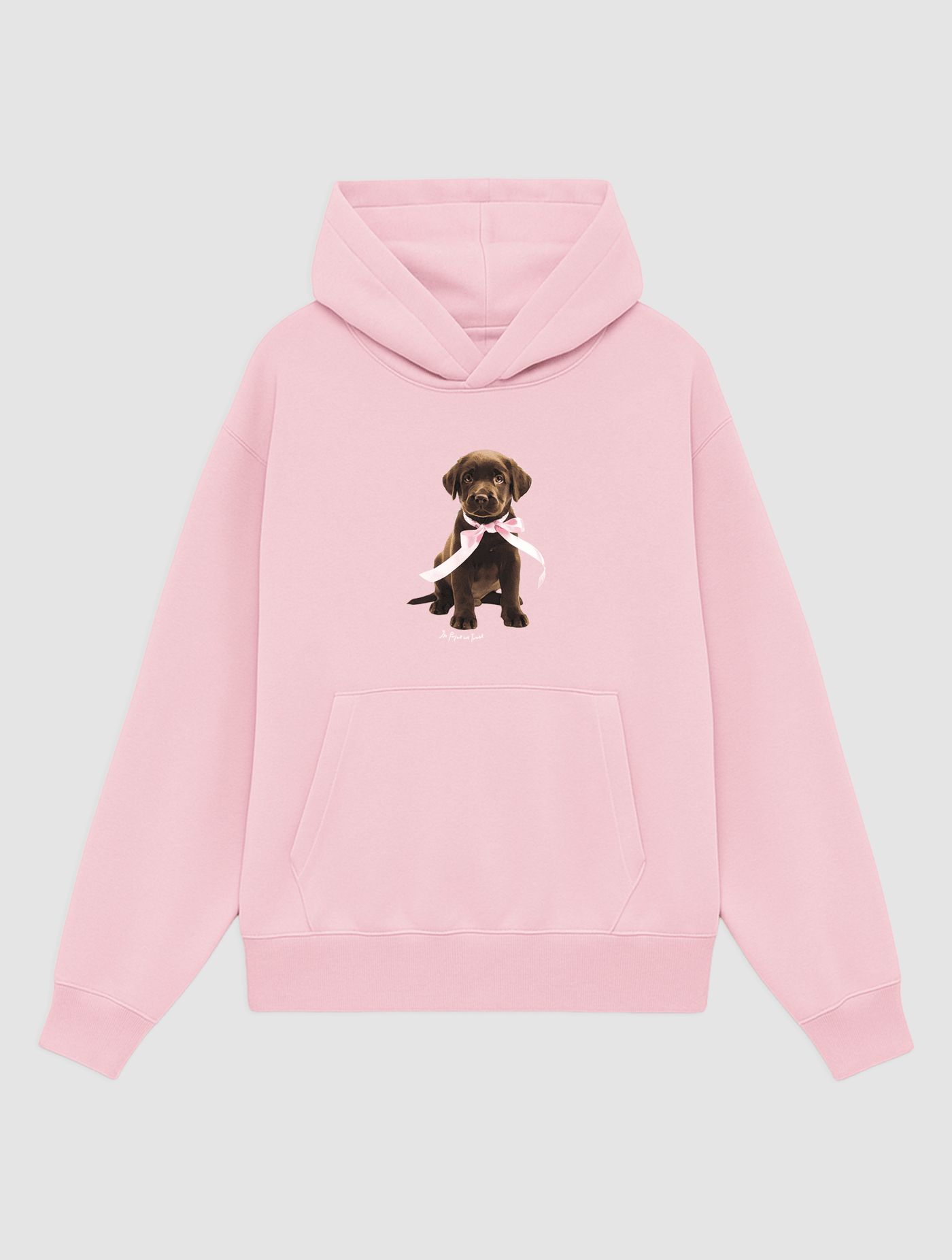 chocolate pink hoodie - In Print We Trust