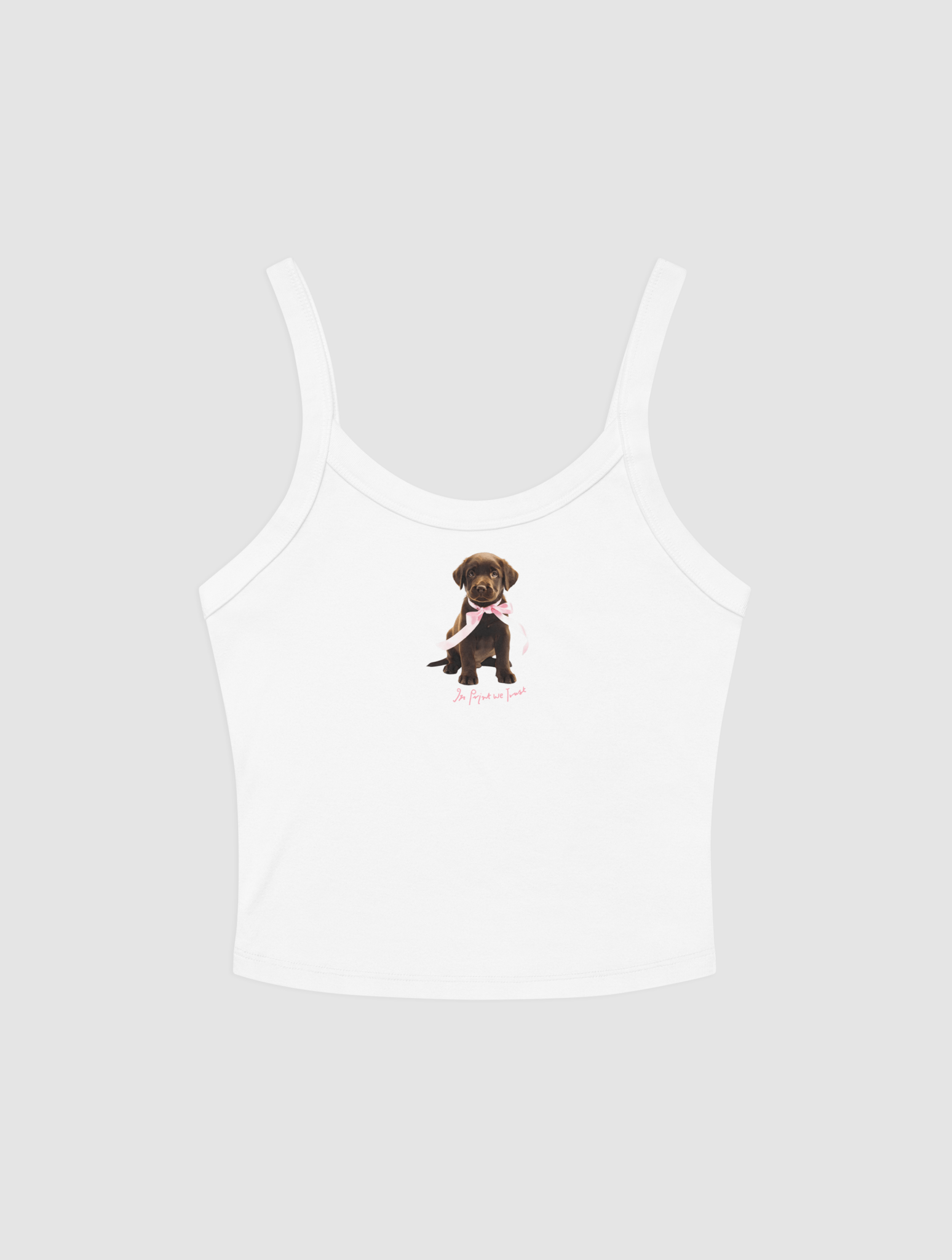 chocolate tank top - In Print We Trust