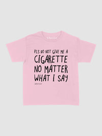 cigarette baby tee - In Print We Trust