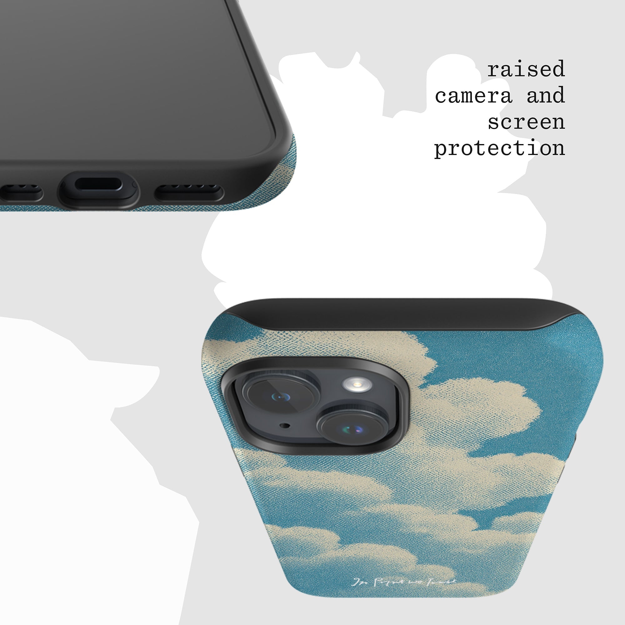 clouds tough iPhone case - In Print We Trust