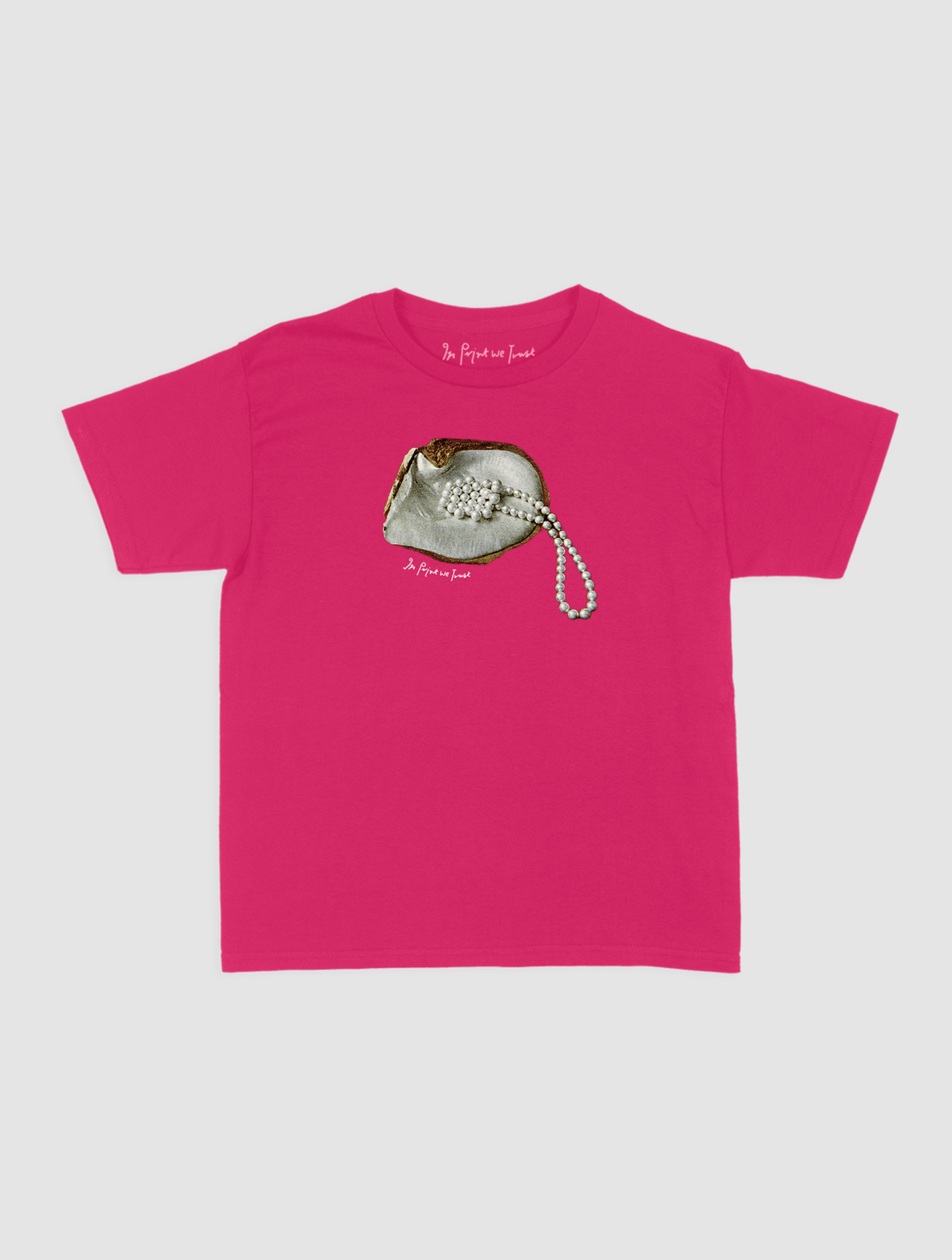 clutching my pearls baby tee - In Print We Trust