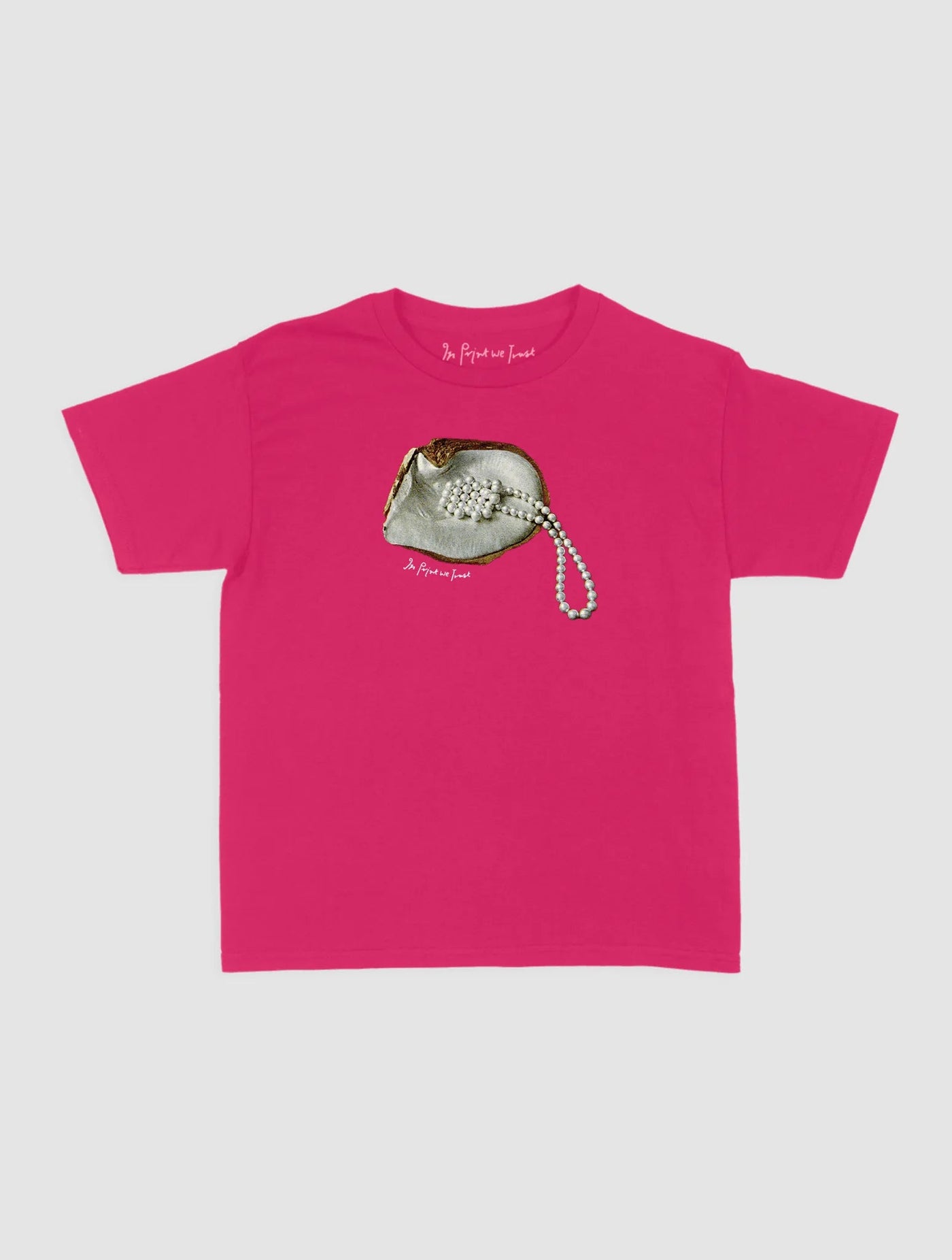 clutching my pearls baby tee - In Print We Trust