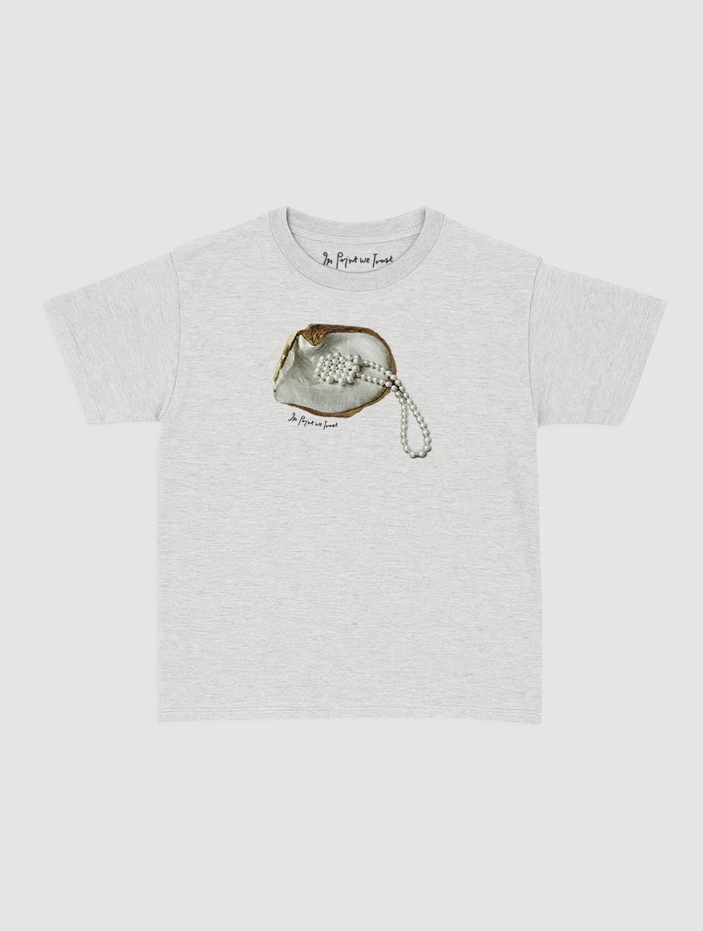 clutching my pearls baby tee - In Print We Trust